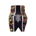 Top King Muay Thai Shorts X Puck, Schwarz