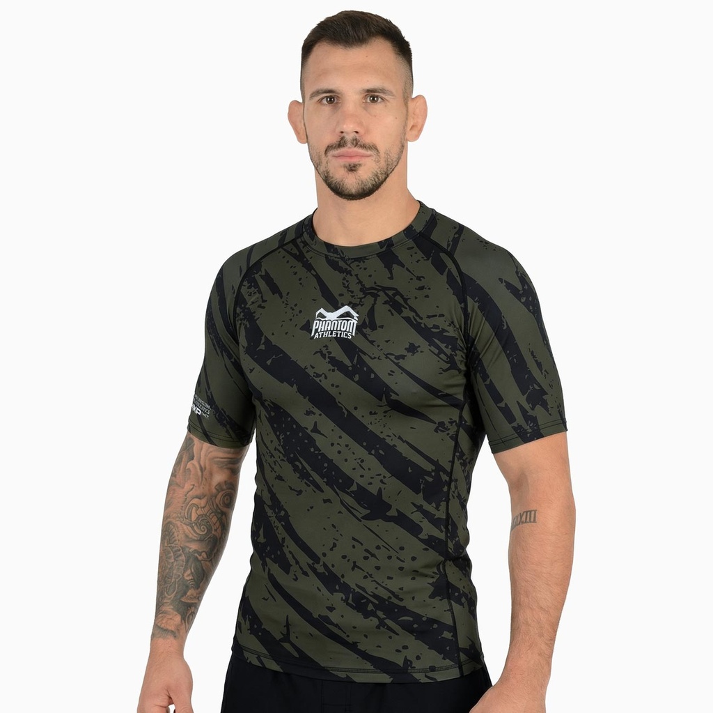 Phantom Rash Guard Evo Camo Tiger, Schwarz-Grün 2