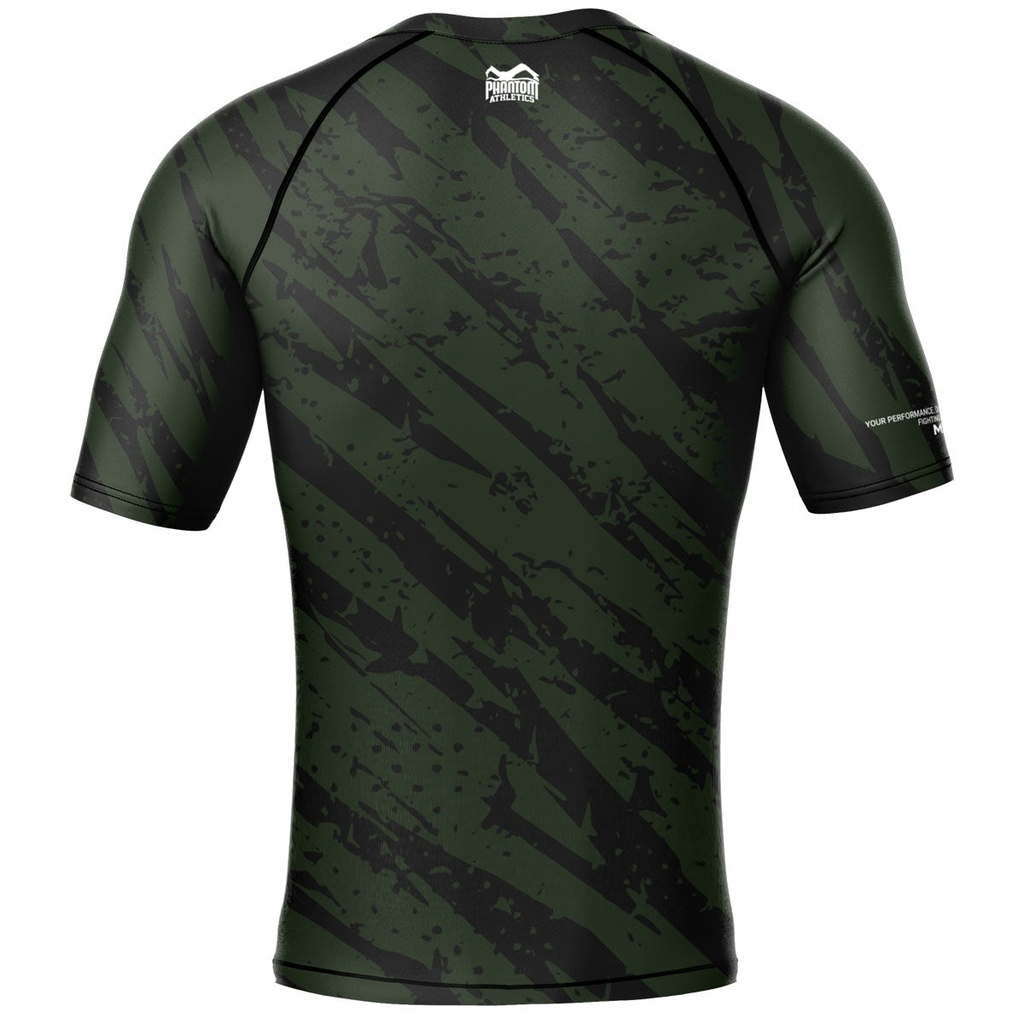 Phantom Rash Guard Evo Camo Tiger, Schwarz-Grün 3
