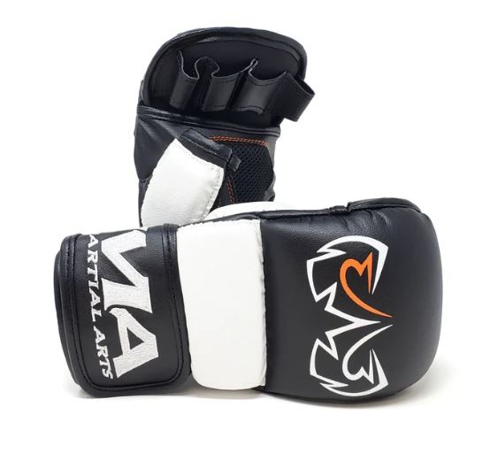 Rival MMA Sparring Handschuhe, Schwarz-Weiß