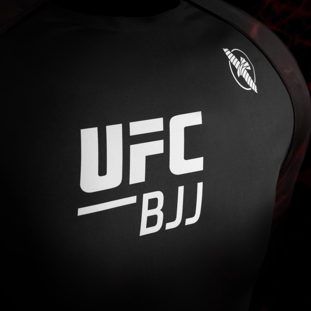 Hayabusa UFC Rash Guard, Schwarz-Rot 3