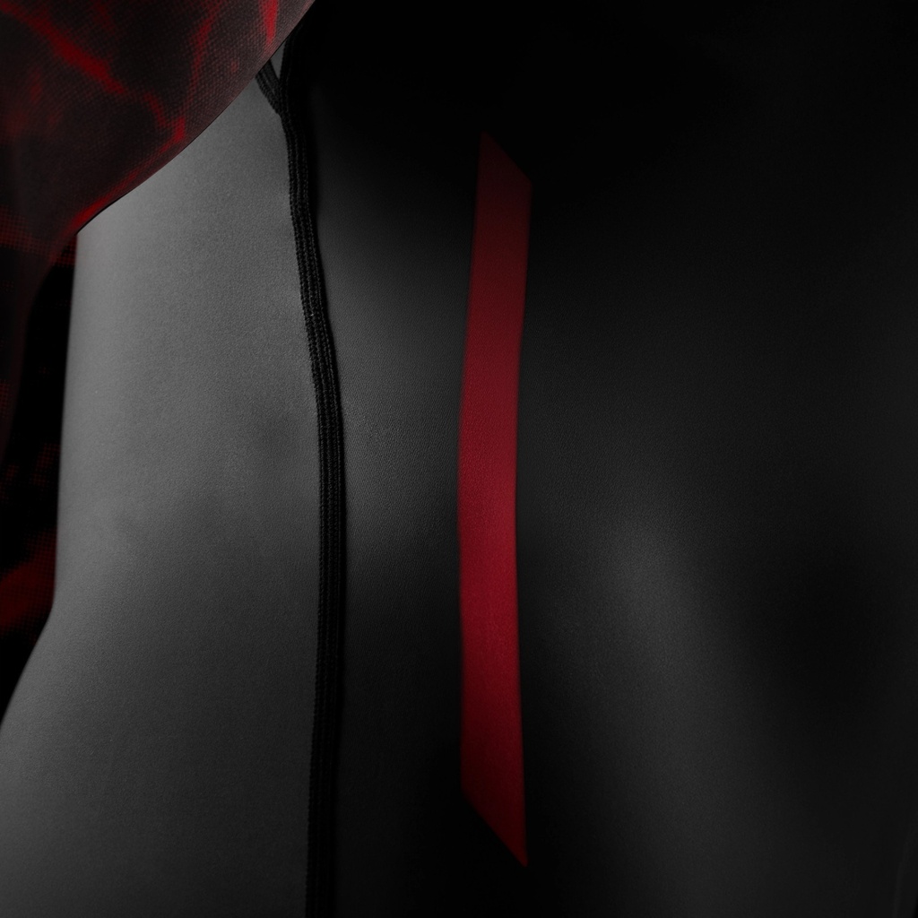 Hayabusa UFC Rash Guard, Schwarz-Rot 6