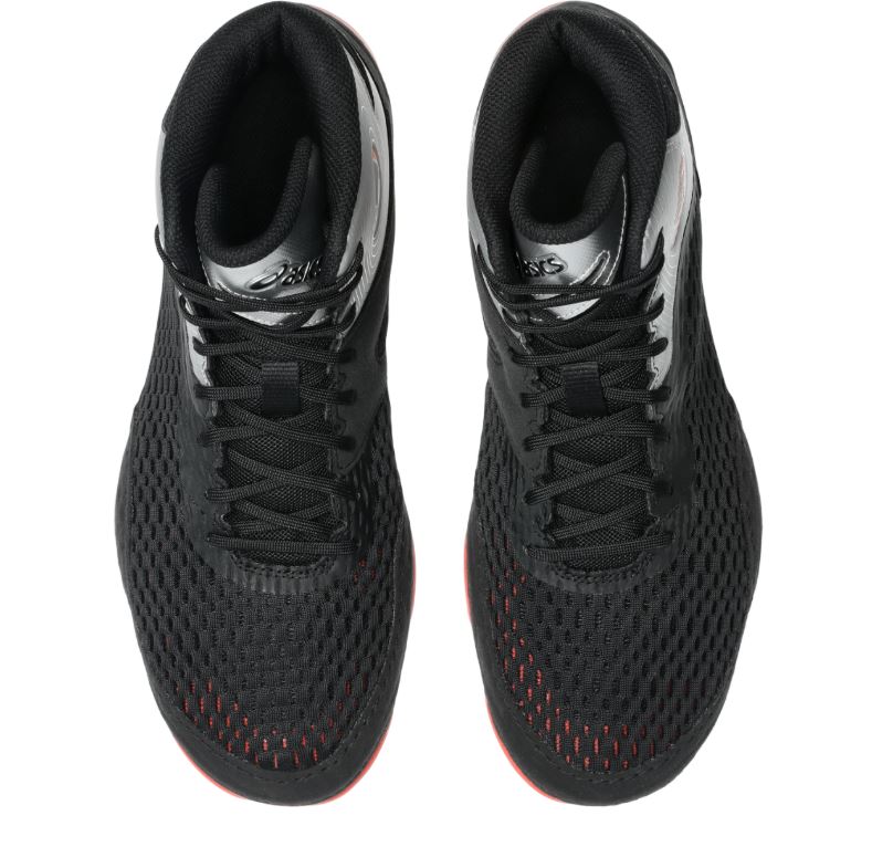 asics Ringerschuhe Split Elite, Schwarz-Silber