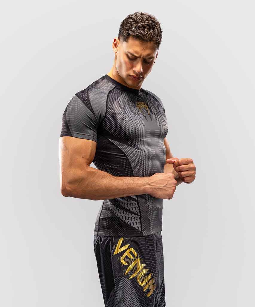 Venum Rash Guard Galactic 3.0, Schwarz-Gold 2
