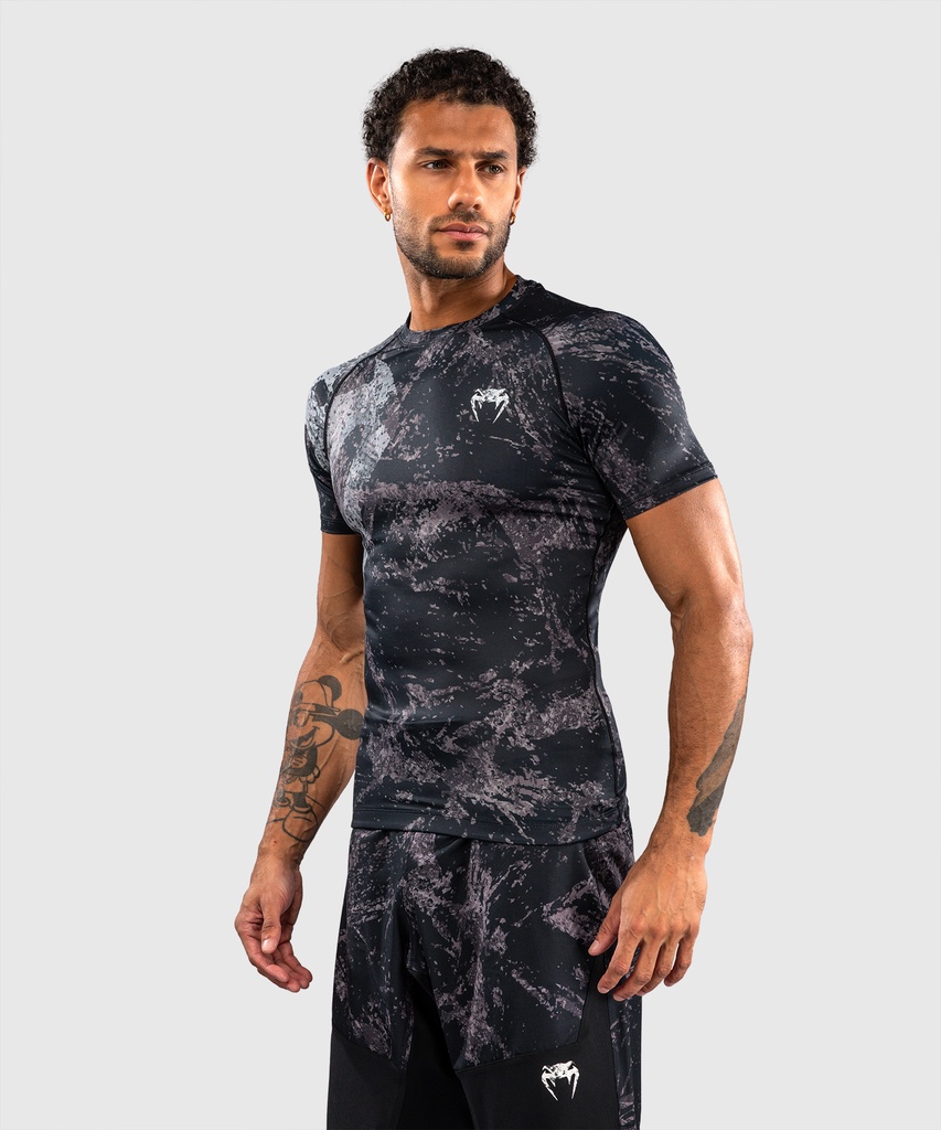 Venum Rash Guard Rage &amp; Workout, Schwarz-Grau 2