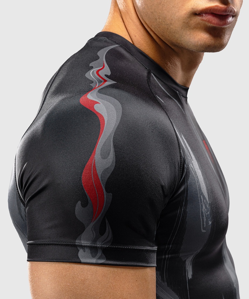 Venum Rash Guard Demon, Schwarz-Grau 7