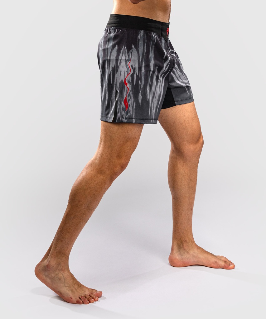 Venum Fight Shorts Demon, Schwarz-Grau 4