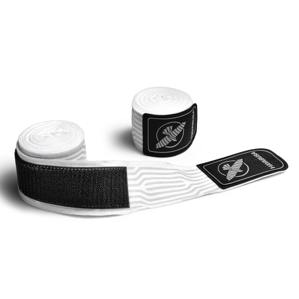 Hayabusa Boxbandagen Perfect Stretch Waveform 4,5m Halbelastisch, Weiss 2