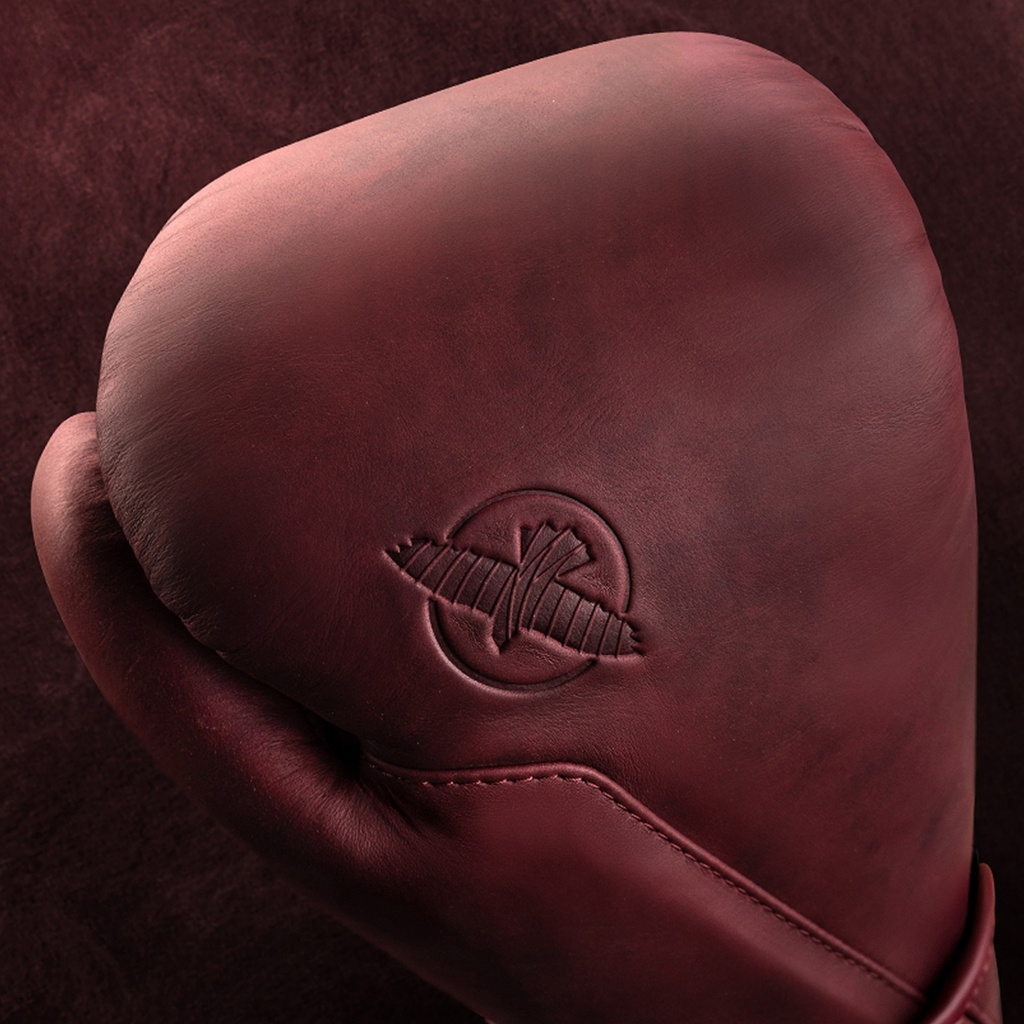 Hayabusa Boxhandschuhe T360 Leder, Cabernet Rot 3
