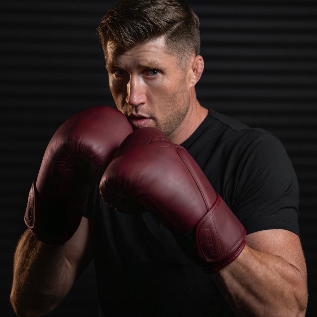 Hayabusa Boxhandschuhe T360 Leder, Cabernet Rot 5
