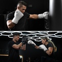 Hayabusa Boxhandschuhe T360 Leder, Seerauch Weiss 6