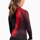 Hayabusa Rash Guard Apex Nova Kids, Schwarz-Rot 2