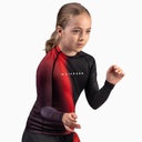 Hayabusa Rash Guard Apex Nova Kids, Schwarz-Rot 4