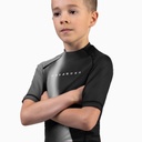 Hayabusa Rash Guard Apex Nova Kids, Schwarz-Weiss 3