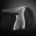 Hayabusa Rash Guard Apex Nova Kids, Schwarz-Weiss 6