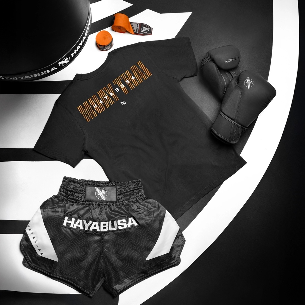 Hayabusa T-Shirt Muay Thai, Schwarz 6
