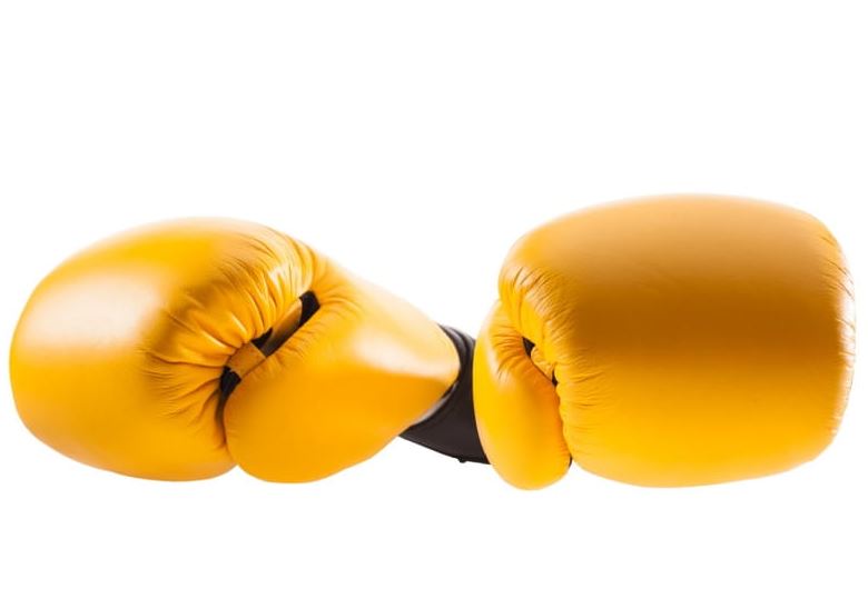 Top King Boxhandschuhe Super Air, Gelb-Schwarz-Weiss 2