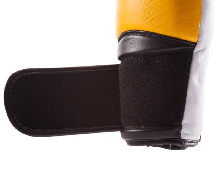 Top King Boxhandschuhe Super Air, Gelb-Schwarz-Weiss 3