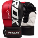 RDX MMA Handschuhe Sparring T6, Schwarz-Rot 4