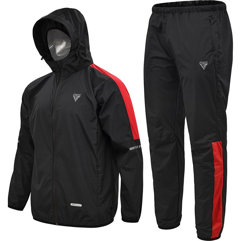 RDX Schwitzanzug H1, Schwarz-Rot 3