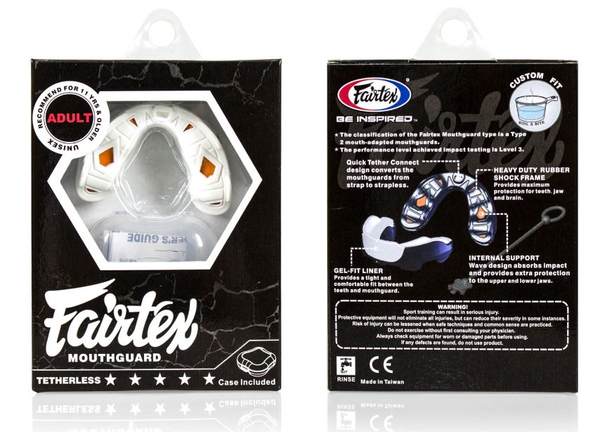 Fairtex Mundschutz MG3, Schwarz-Weiß 3