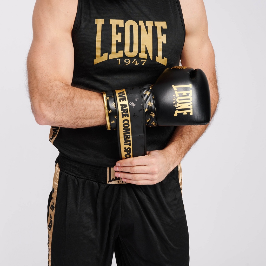 Leone Boxhandschuhe DNA, Schwarz-Gold 9