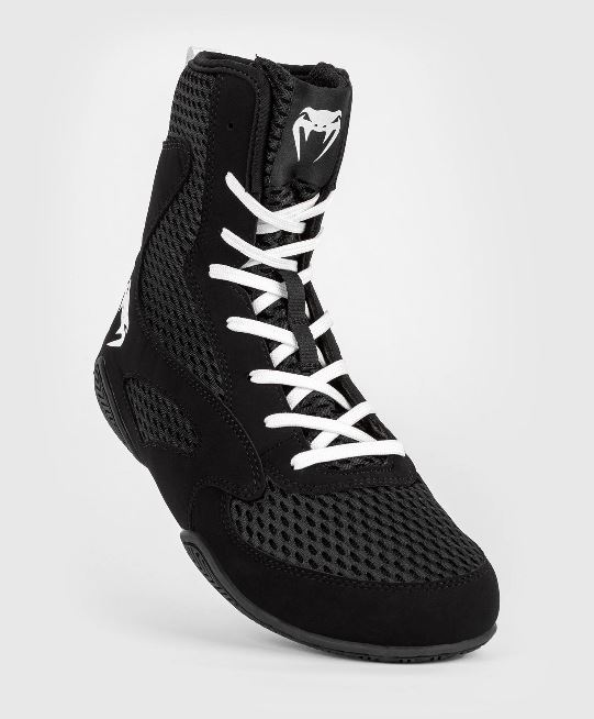 Venum Boxschuhe Contender, Schwarz-Weiß 2