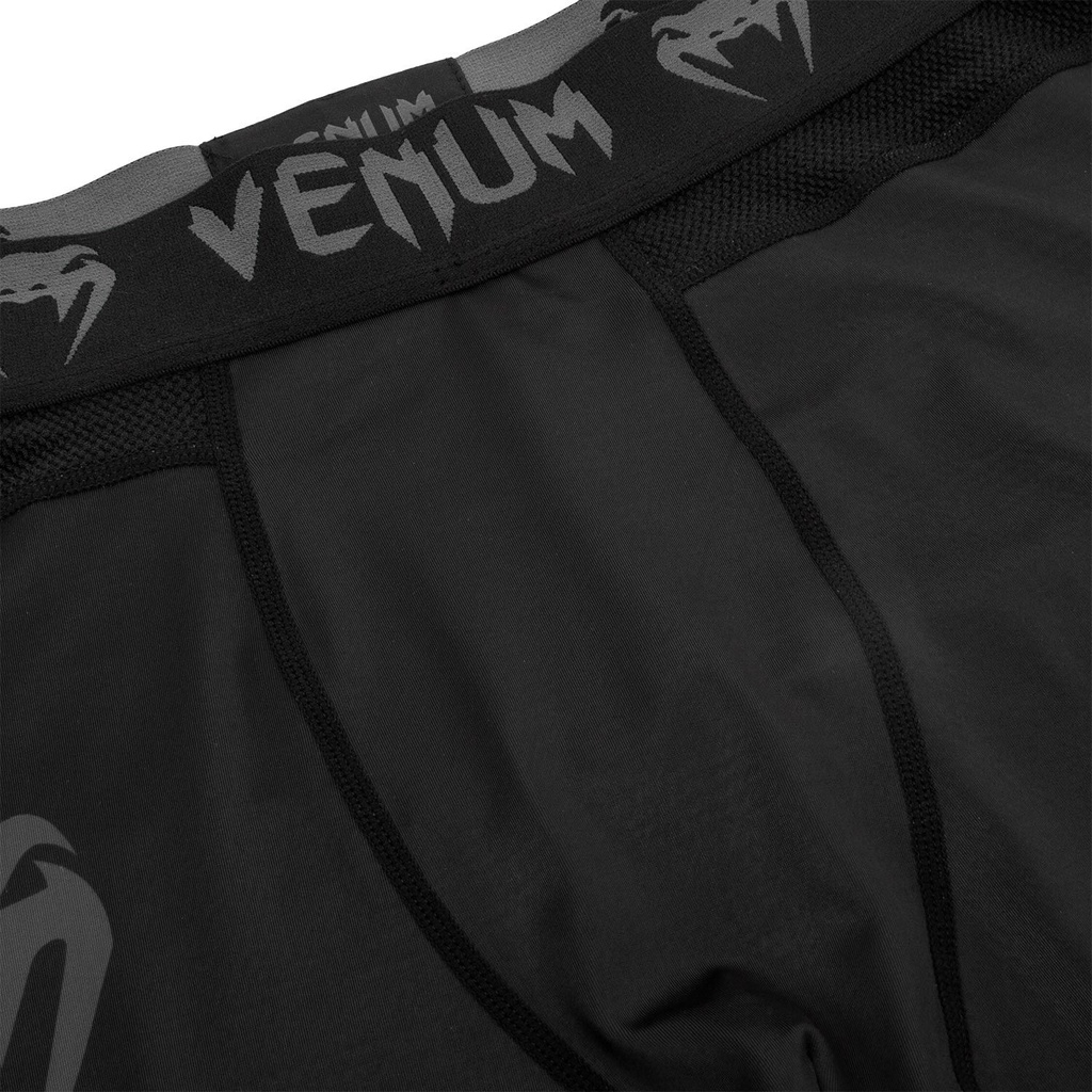 Venum Logos Spats schwarz/schwarz 5