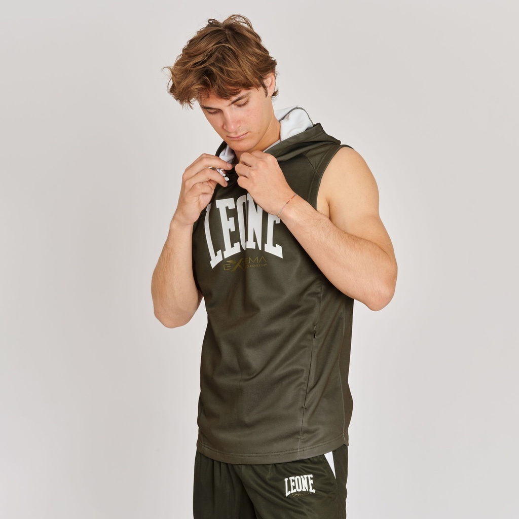 Leone Hoodie Logo, ärmellos