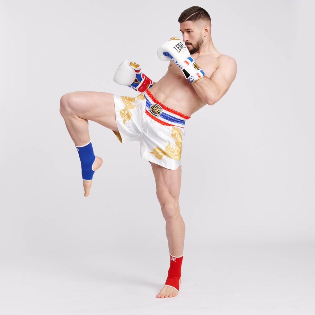Leone Boxhandschuhe Thai Style, Weiss-Gold 10
