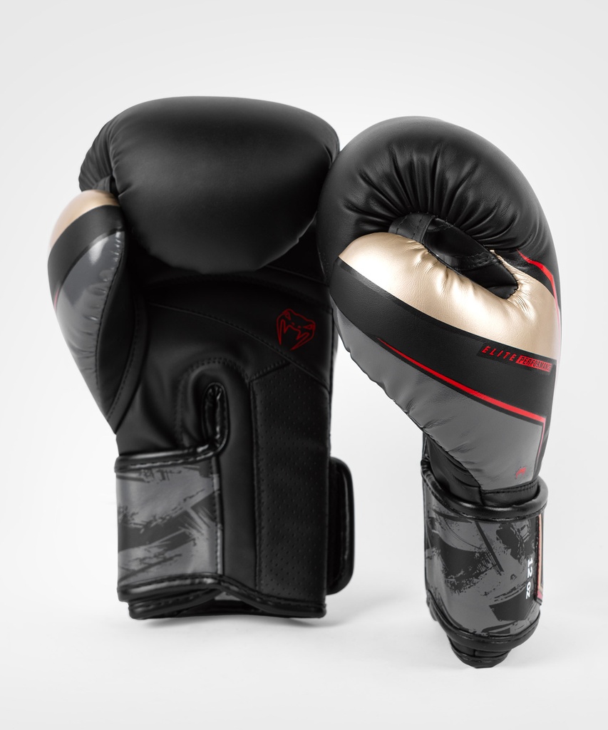 Venum Boxhandschuhe Elite Evo, Schwarz-Gold-Rot 4