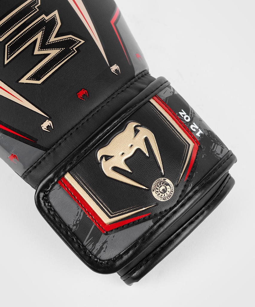 Venum Boxhandschuhe Elite Evo, Schwarz-Gold-Rot 5