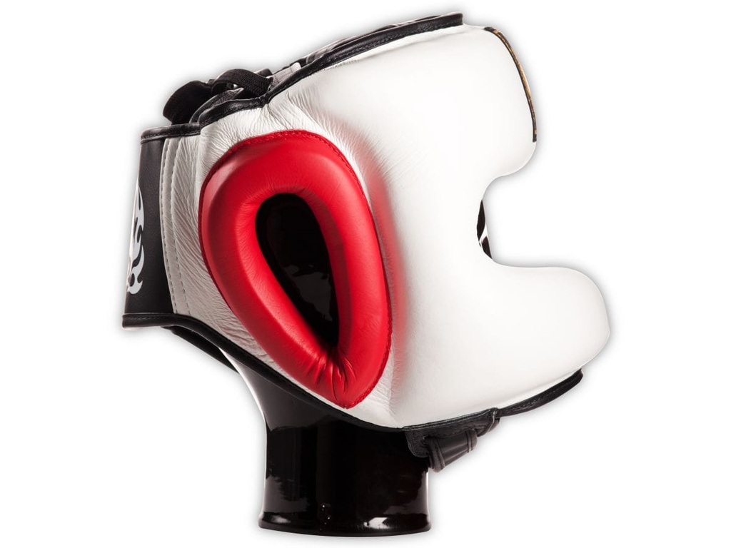 Top King Kopfschutz Face Saver, Weiß-Rot 4
