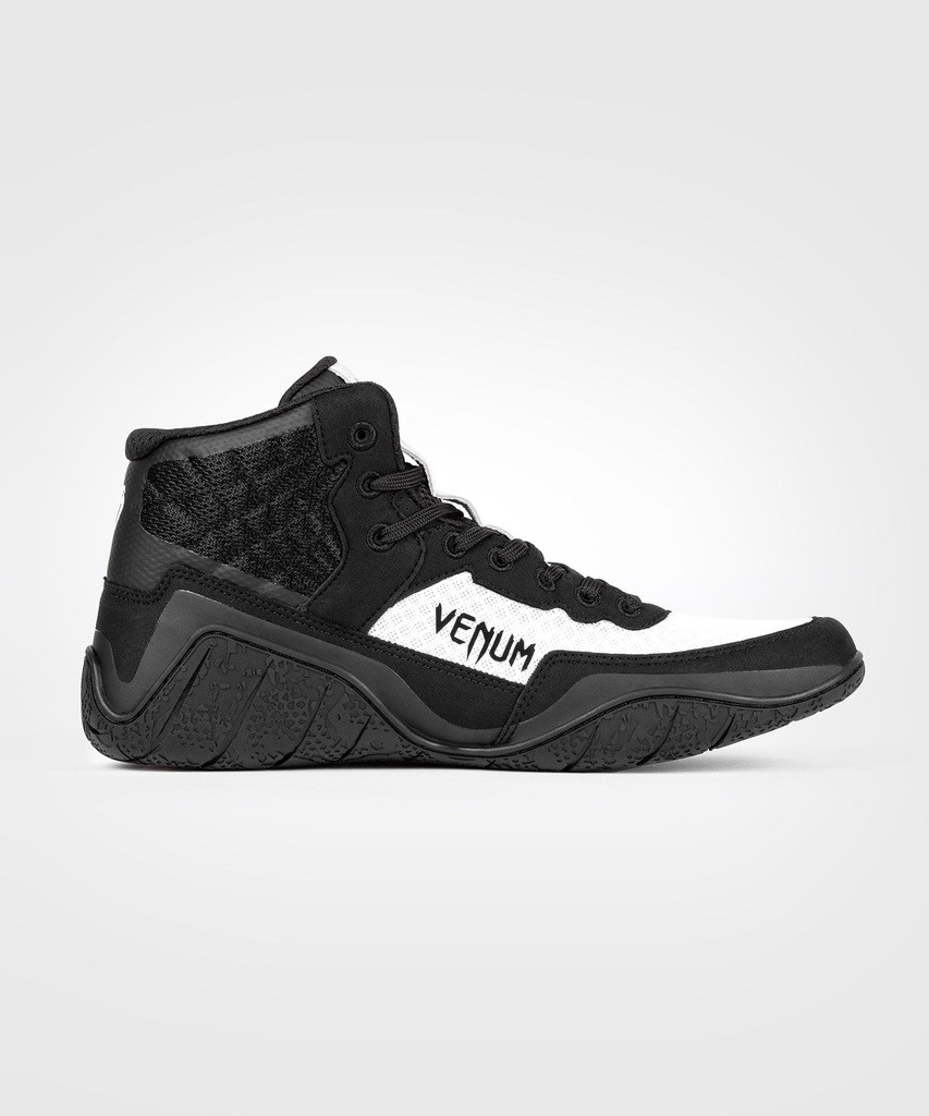 Venum Ringerschuhe Elite, Schwarz-Weiß 4