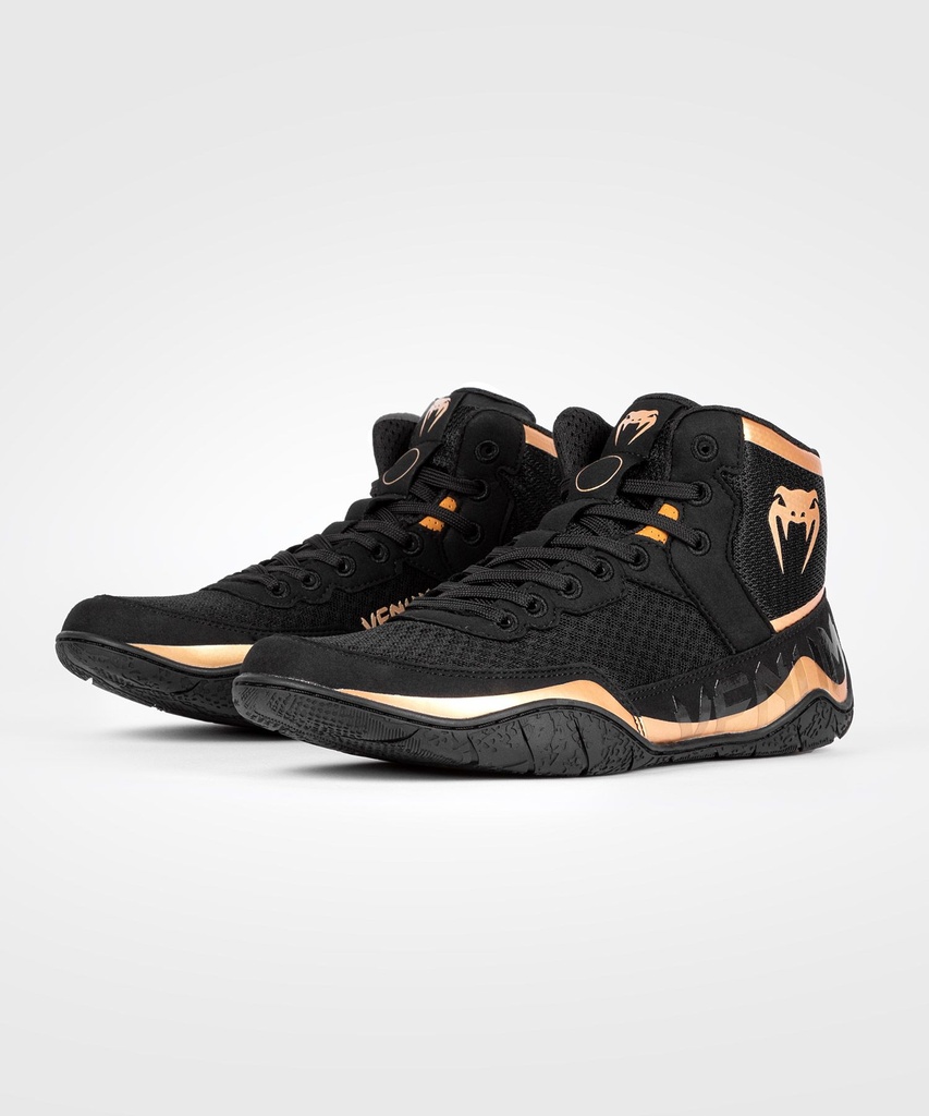 Venum Ringerschuhe Elite, Schwarz-Bronze 2