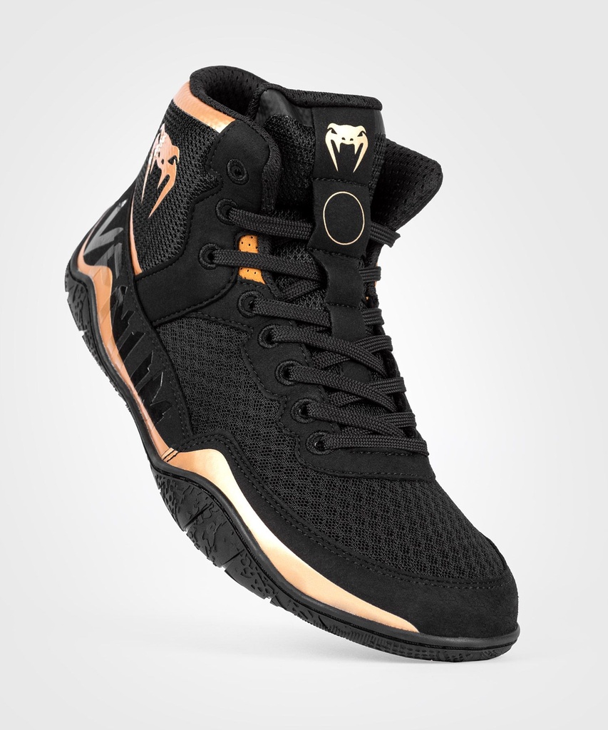 Venum Ringerschuhe Elite, Schwarz-Bronze 4