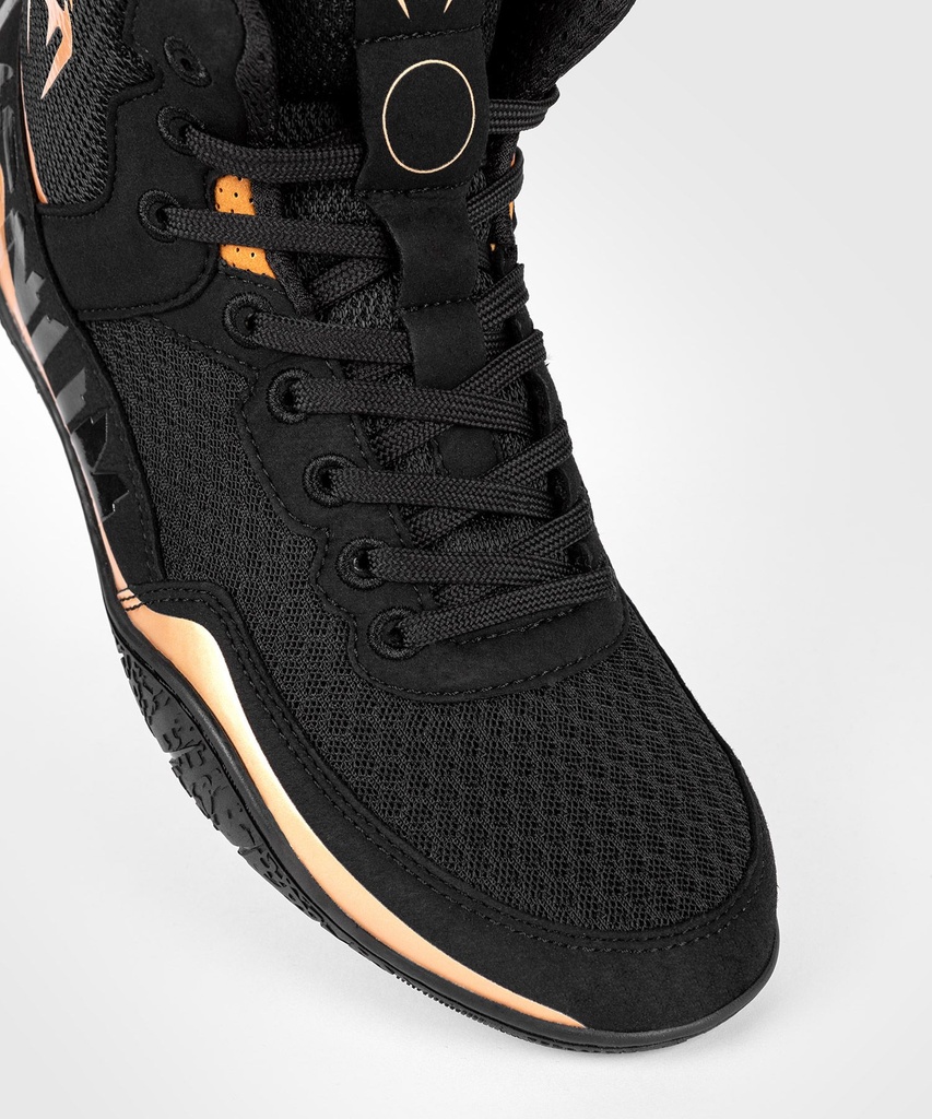 Venum Ringerschuhe Elite, Schwarz-Bronze 7