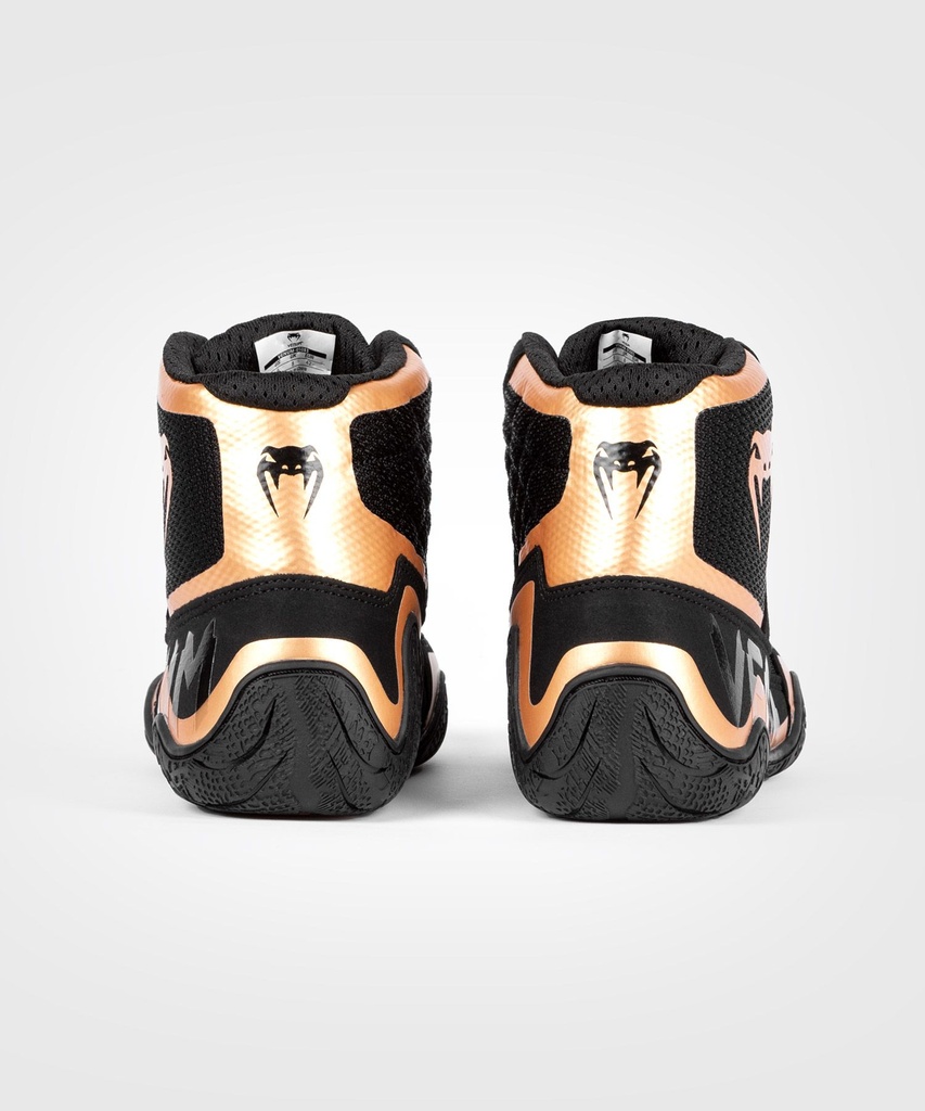 Venum Ringerschuhe Elite, Schwarz-Bronze 9