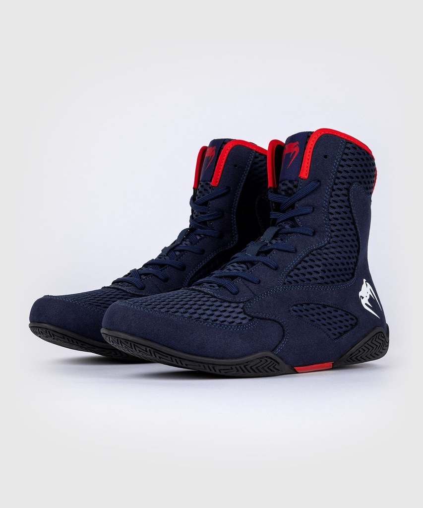 Venum Boxschuhe Contender, Dunkelblau-Rot 2