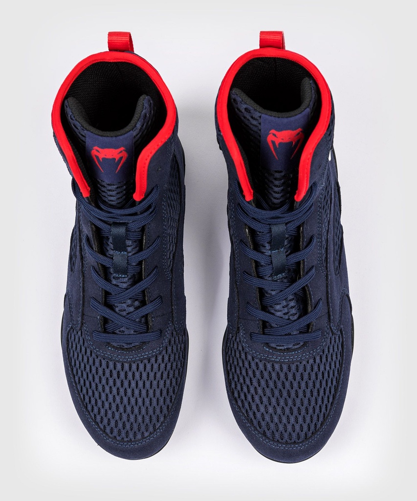 Venum Boxschuhe Contender, Dunkelblau-Rot 10
