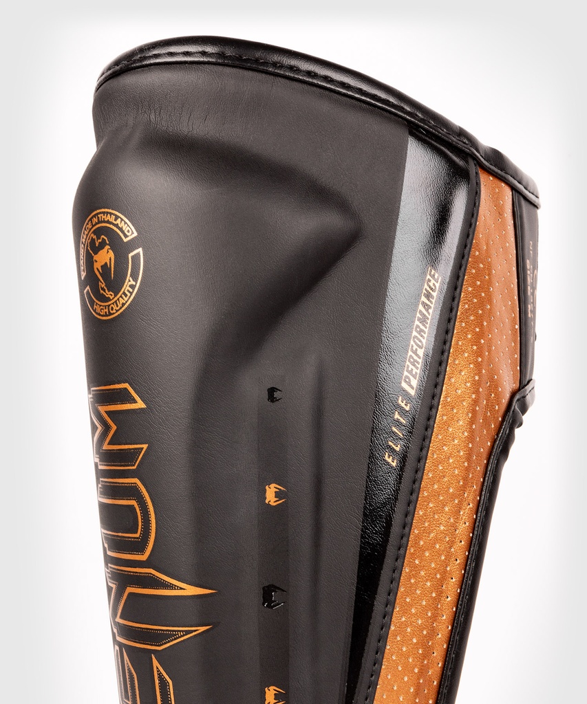 Venum Schienbeinschoner Elite Evo, Schwarz-Bronze 3