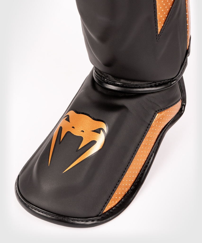 Venum Schienbeinschoner Elite Evo, Schwarz-Bronze 5