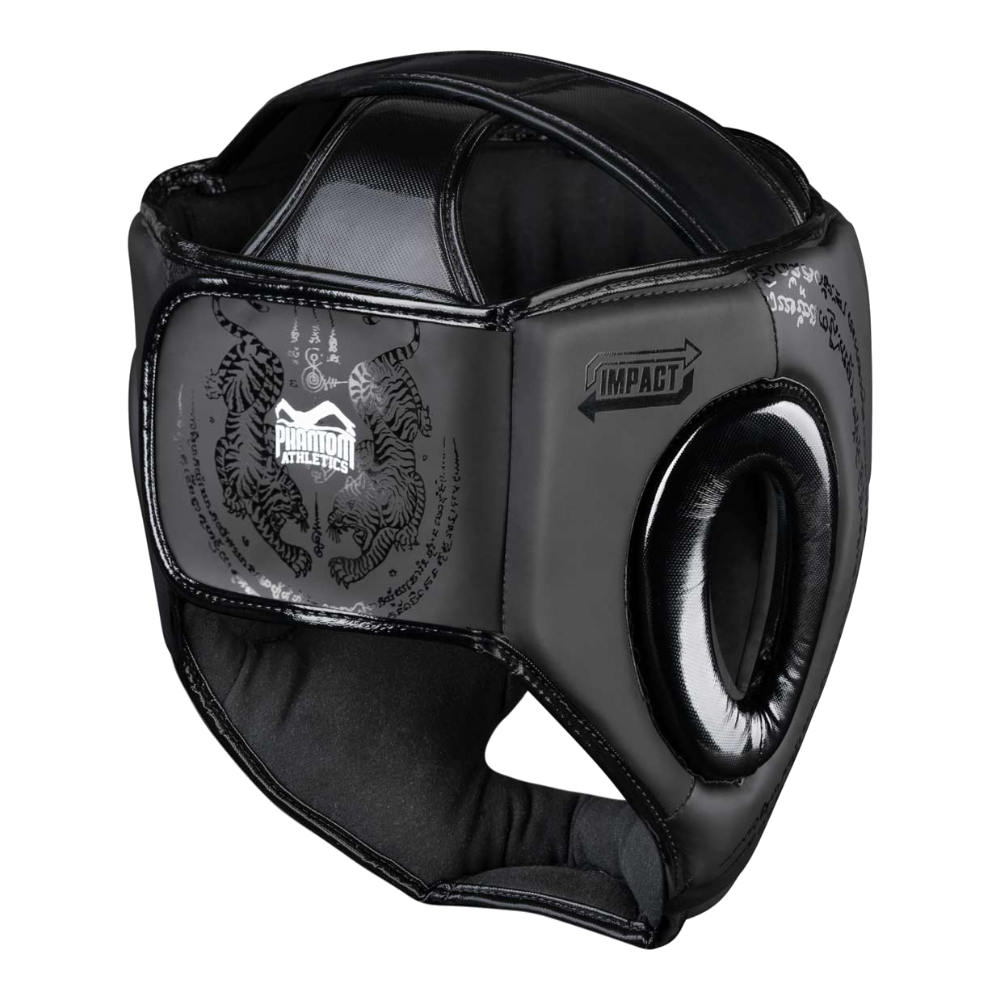 Phantom Kopfschutz Muay Thai, Schwarz 2