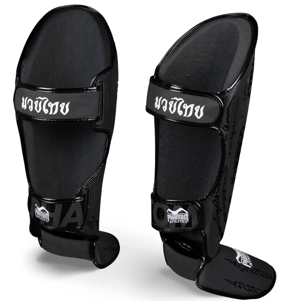 Phantom Schienbeinschoner Muay Thai, Schwarz 2