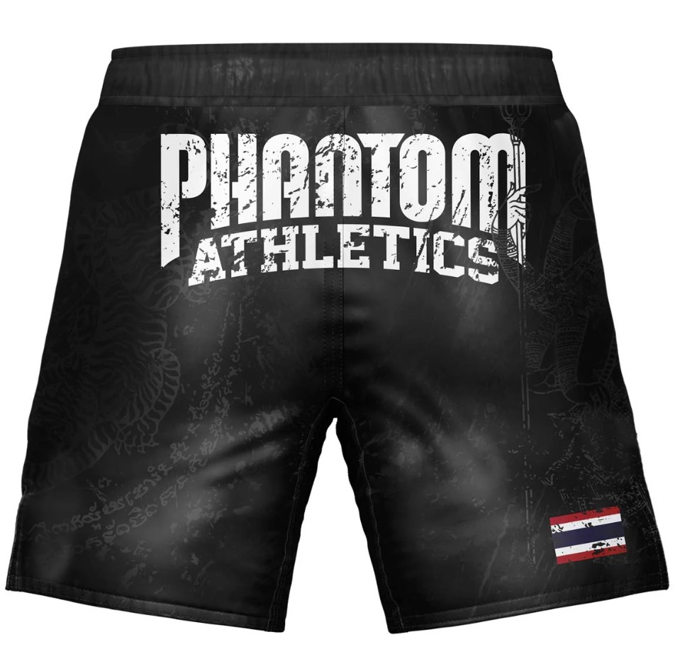 Phantom Fight Shorts Evo Muay Thai, Schwarz 2