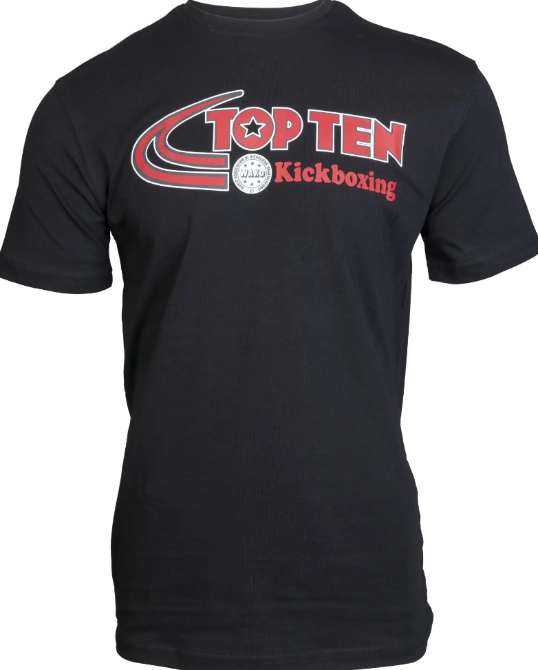 Top Ten T-Shirt Kickboxing, Schwarz 3