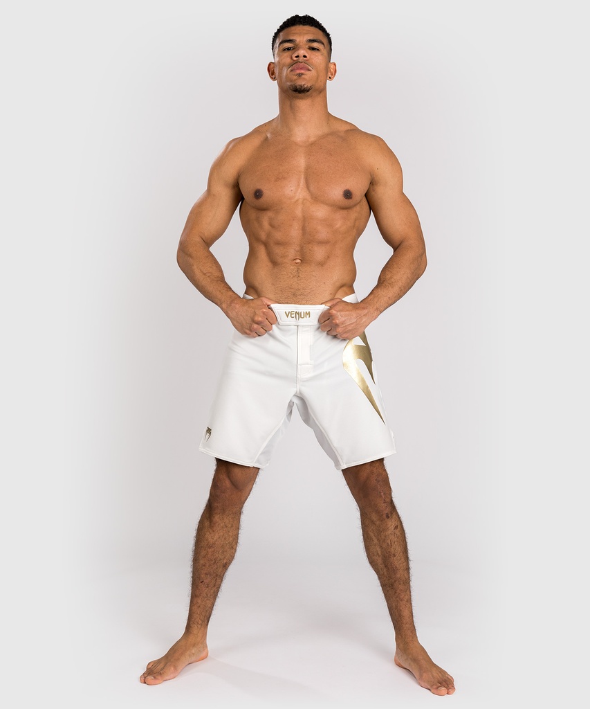 Venum Fight Shorts Light 5.0, Weiß-Gold 3