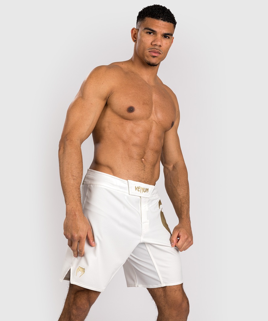 Venum Fight Shorts Light 5.0, Weiß-Gold 4