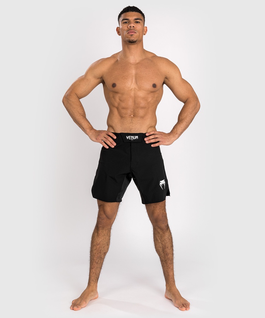 Venum Fight Shorts Contender, Schwarz-Weiß 3