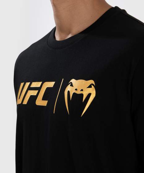 Venum T-Shirt UFC Classic, Schwarz-Gold 5